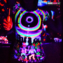 "Eclipse Over Stonehenge" UV Black Light Fluorescent Glow All Over Full Print Womens T-shirt