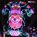 "The Hand" UV Black Light Fluorescent Glow All Over Full Print Mens T-shirt