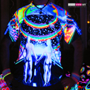 "New Horizons" UV Black Light Fluorescent Glow All Over Full Print Mens T-shirt