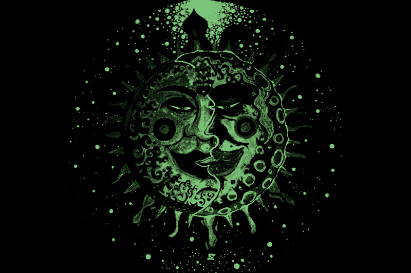 POSTER UV-Blacklight Fluorescent Glow-In-The-Dark Psychedelic Psy Goa Trance Art