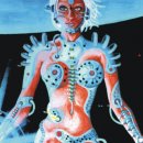 "B.I.O.mechanoid" UV-Blacklight & Glow-In-The-Dark Postcard