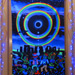 "Eclipse Over Stonehenge" UV Black Light Fluorescent Backdrop / Wall Hanging