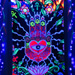 "The Hand" UV Black Light Fluorescent Backdrop / Wall Hanging