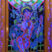 "Chakra Girl" UV Black Light Fluorescent Backdrop / Wall Hanging
