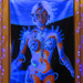 "B.I.O.mechanoid" UV Black Light Fluorescent Backdrop / Wall Hanging