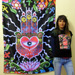 "The Hand" UV Black Light Fluorescent Backdrop / Wall Hanging