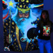 "Merlin" UV Black Light Fluorescent Backdrop / Wall Hanging