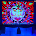 "Chillin' Sun" UV Black Light Fluorescent Backdrop / Wall Hanging