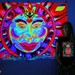"Chillin' Sun" UV Black Light Fluorescent Backdrop / Wall Hanging