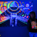 "New Horizons" UV Black Light Fluorescent Backdrop / Wall Hanging