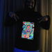 "Chakra Girl" Men's UV-blacklight & Glow-in-the-dark Hoodie