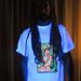 "Chakra Girl" Men's UV-blacklight & Glow-in-the-dark T-shirt