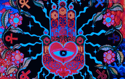 Tripleview Art ™ UV-blacklight fluorescent & glow-in-the-dark psychedelic posters, postcards, t-shirts,