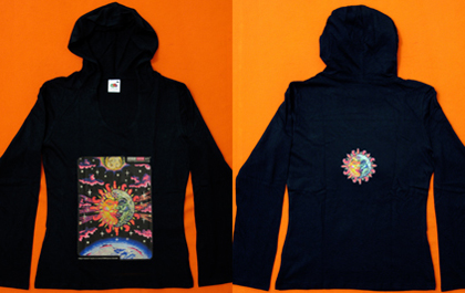 blacklight hoodie in normal daylight