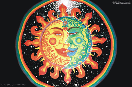 Psychedelic sun and moon outlet